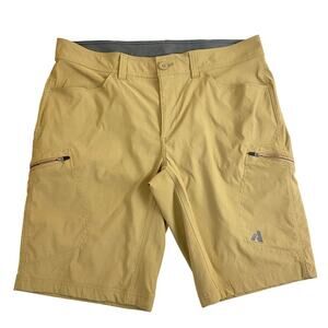 Eddie Bauer Mens Outdoor First Ascent Guide Cargo Shorts 38 Camel Stretch Hiking